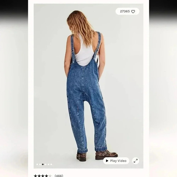 Free People We The Free High Roller Jumpsuit - Picture 3 of 6